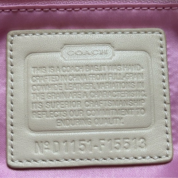 Coach Ashley Carryall F15513 Convertible Satchel Shoulder Bag Purse Ivory Cream - Picture 12 of 14